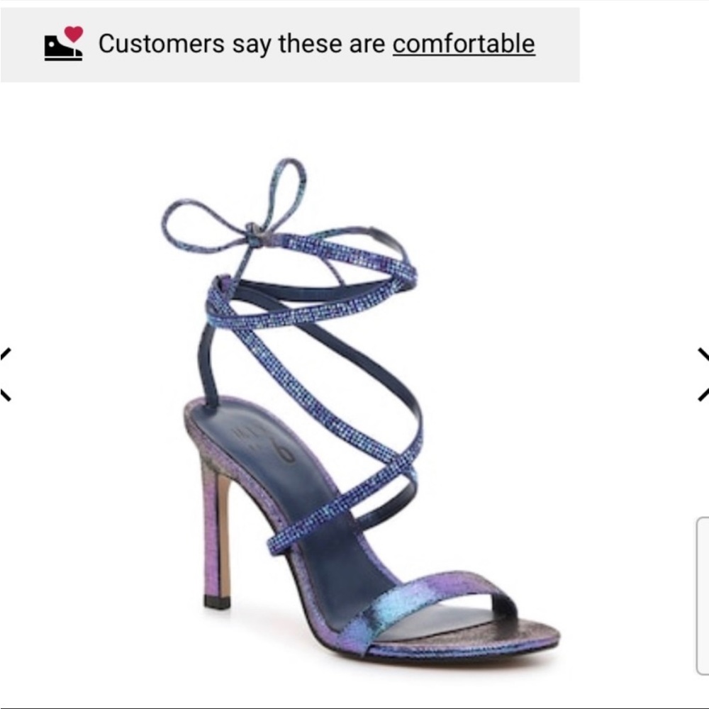 Mix no.6 purple-blue shimmer mesha from DSW worn once for hoco good condition